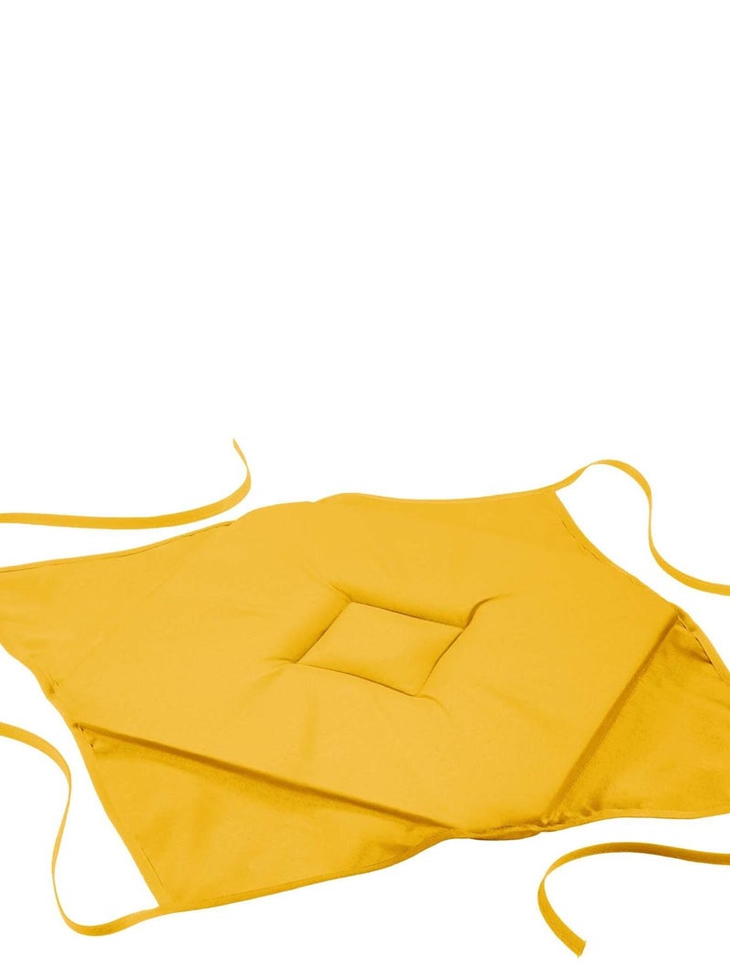 Coussin Galette de chaise Top couleur Jaune - Kiabi