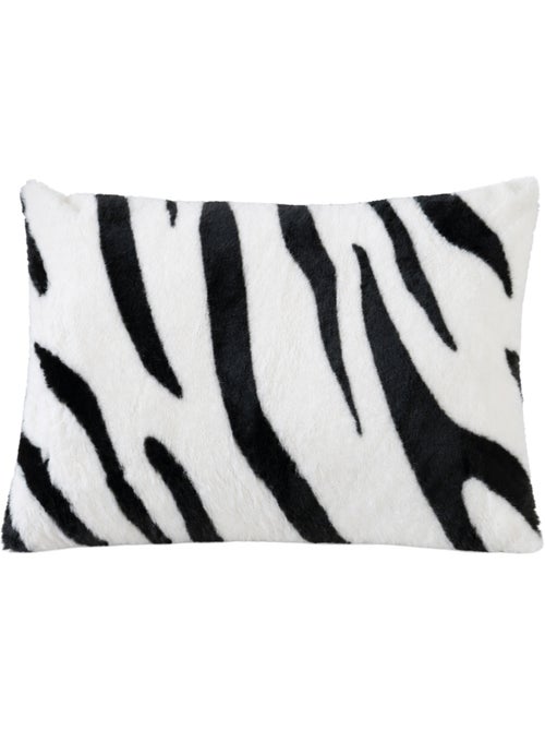 Coussin garni à motif zèbre avec dos en velours - Kiabi Coussin garni à motif zèbre avec dos en velours - Kiabi