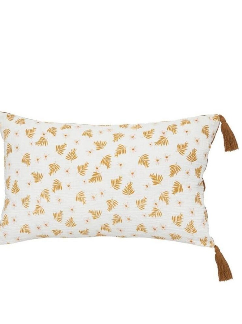 Coussin gaze 30x50 cm Cannelle Marron - Kiabi