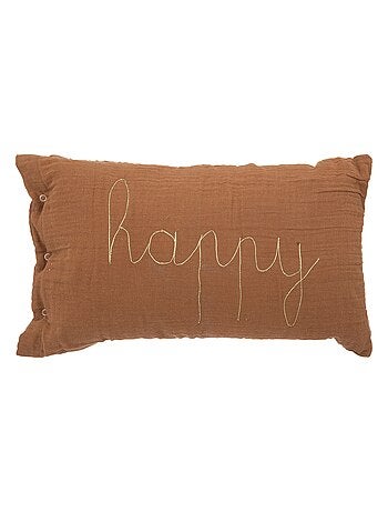 Coussin gaze de coton avec mot doux