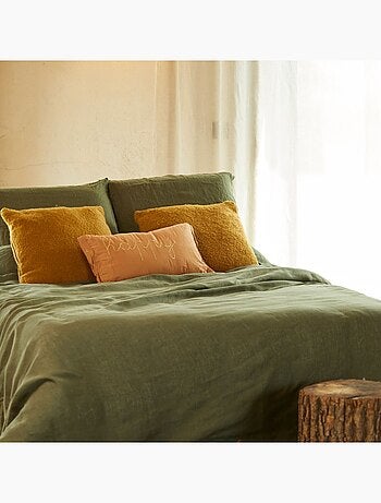 Coussin gaze de coton avec mot doux