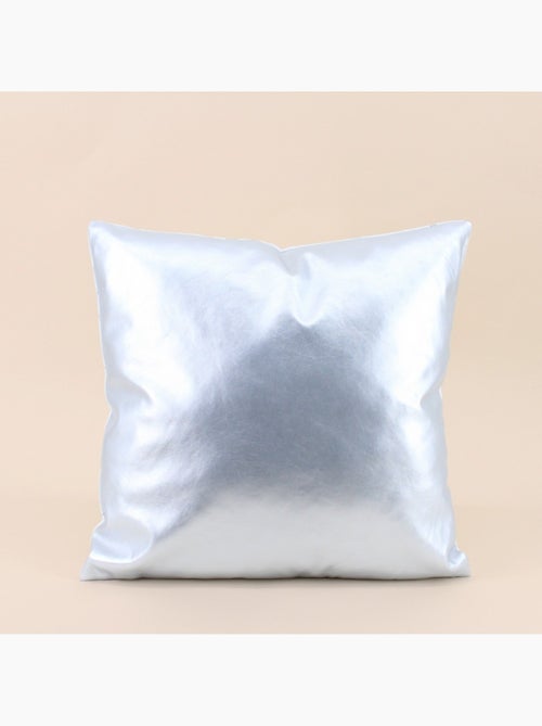 Coussin graphique blanc, argent 40x40cm - Kiabi