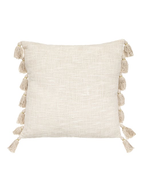 Coussin gypsy avec pompons - Kiabi