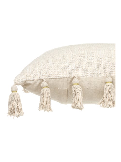 Coussin gypsy avec pompons - Kiabi