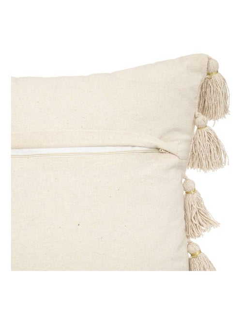 Coussin gypsy avec pompons - Kiabi