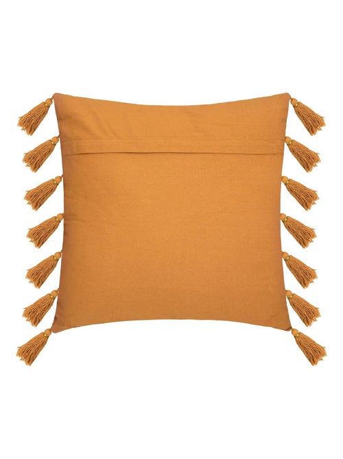 Coussin gypsy avec pompons - Kiabi