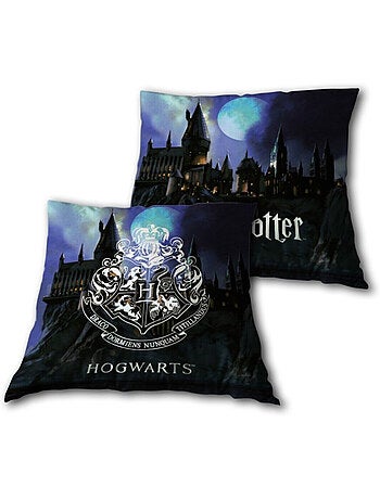 Coussin Harry Potter - Blason Hogwarts - Château de Poudlard - 35x35 cm