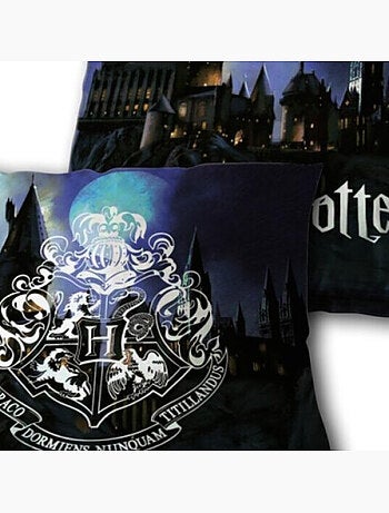 Coussin Harry Potter - Blason Hogwarts - Château de Poudlard - 35x35 cm