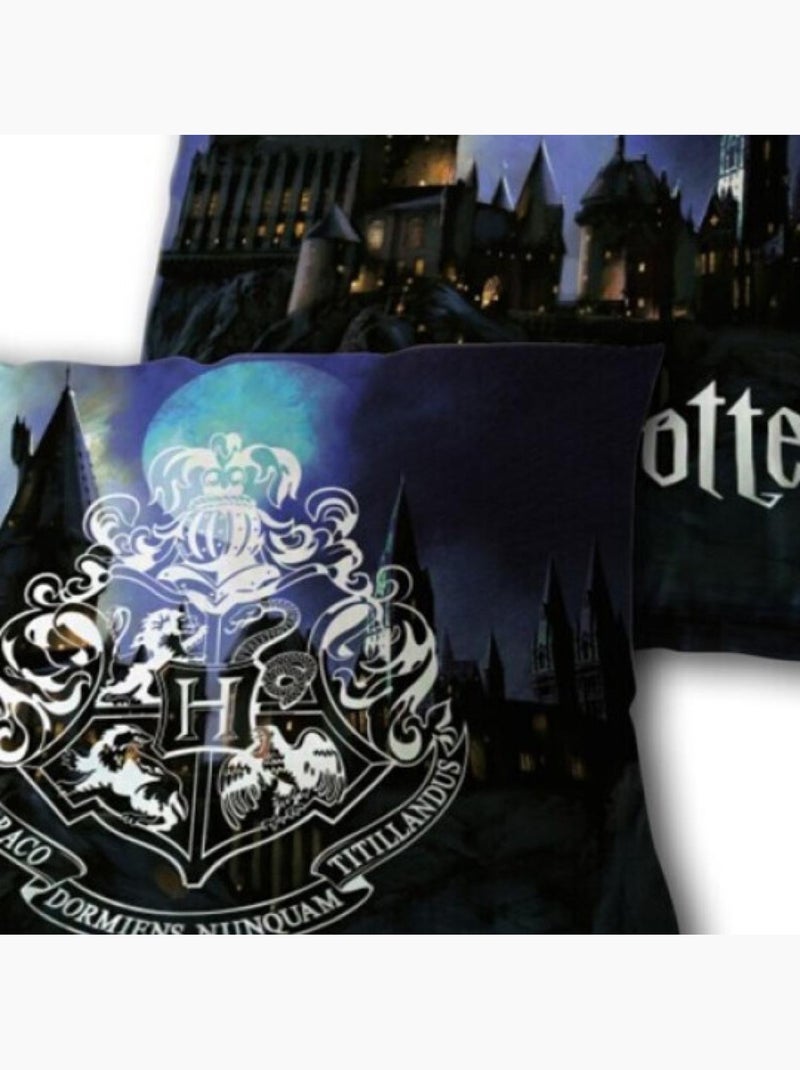 Coussin Harry Potter - Blason Hogwarts - Château de Poudlard - 35x35 cm Noir Noir - Kiabi