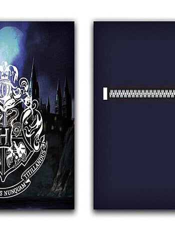 Coussin Harry Potter Blason et Château de Poudlard avec poche 40x40 cm