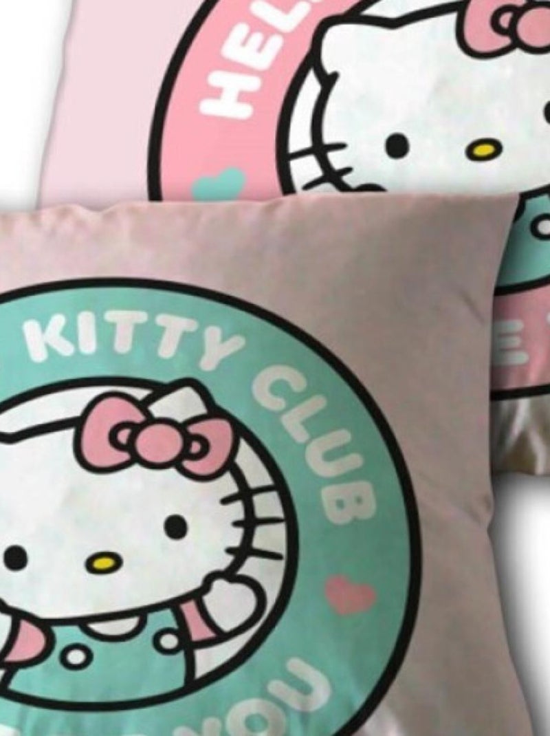 Coussin Hello Kitty Club Just be You 40x40 cm Rose - Kiabi