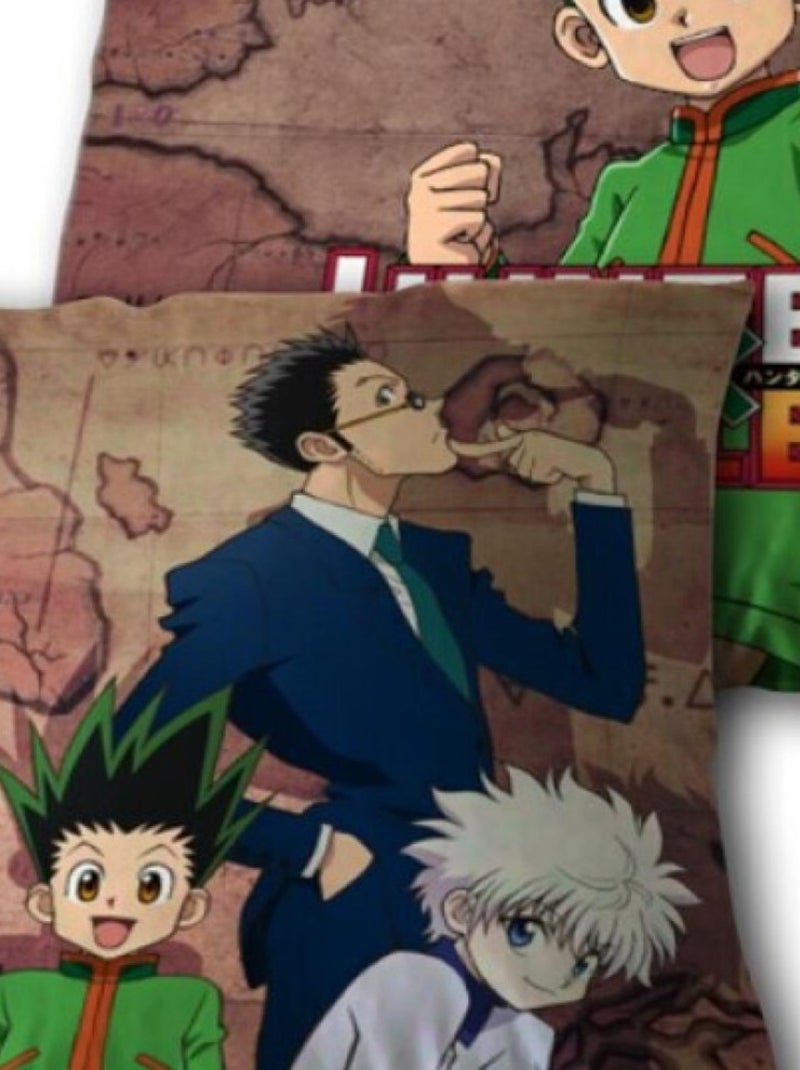 Coussin Hunter x Hunter - 4 personnages - 35x35 cm Multicolore - Kiabi