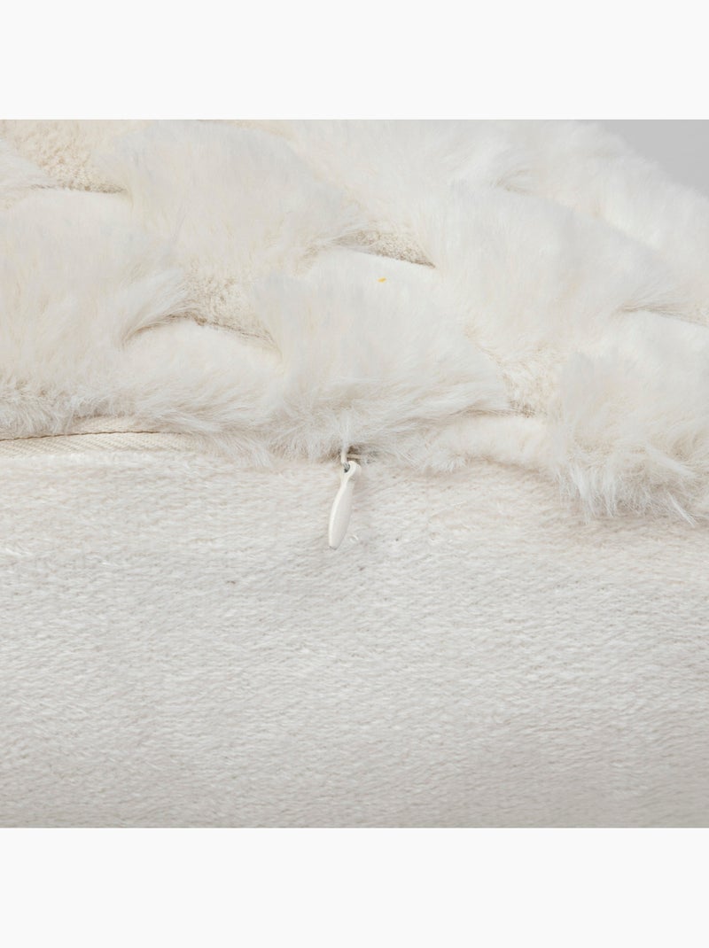 Coussin imitation fourrure ADRIEL Beige - Kiabi