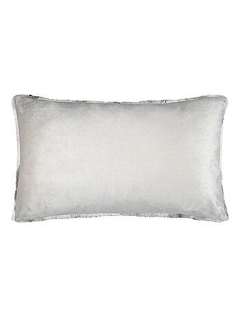 Coussin imitation fourrure marbre
