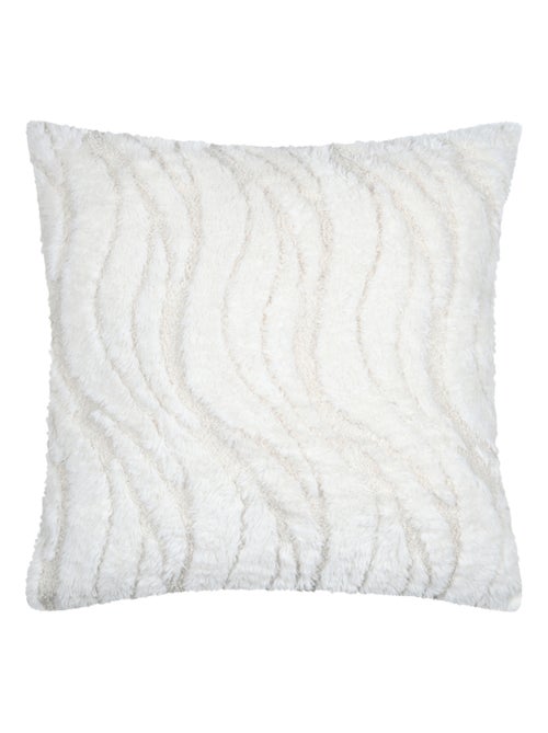 Coussin imitation fourrure vagues - Kiabi Coussin imitation fourrure vagues - Kiabi
