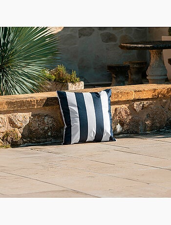 Coussin imperméable déhoussable à rayures ARCACHON