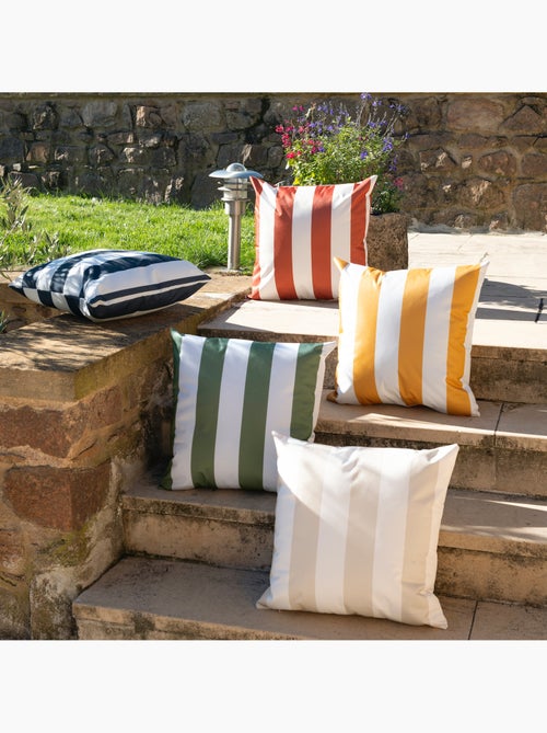 Coussin imperméable déhoussable à rayures ARCACHON - Kiabi