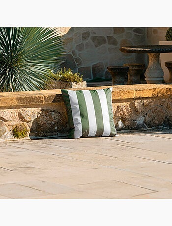 Coussin imperméable déhoussable à rayures ARCACHON