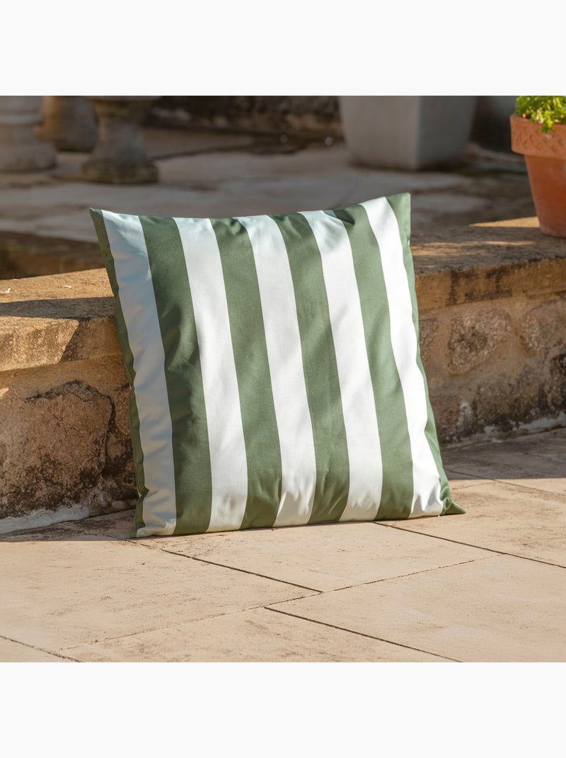 Coussin imperméable déhoussable à rayures ARCACHON Lin - Kiabi