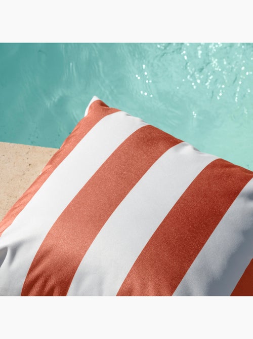 Coussin imperméable déhoussable à rayures ARCACHON - Kiabi