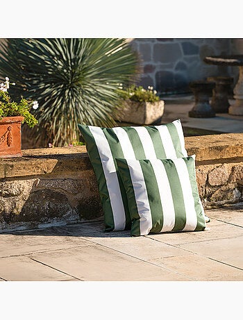 Coussin imperméable déhoussable à rayures ARCACHON