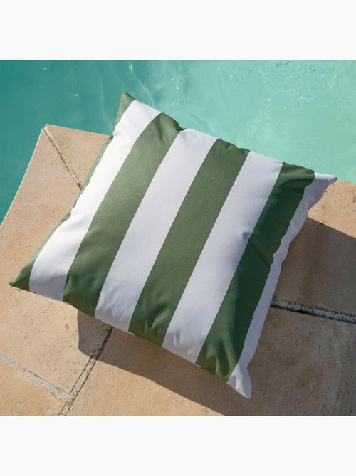 Coussin imperméable déhoussable à rayures ARCACHON - Kiabi