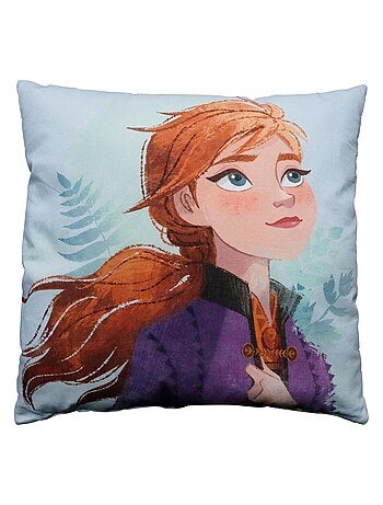 Coussin imprimé 100% coton, DISNEY HOME FROZEN SISTERS