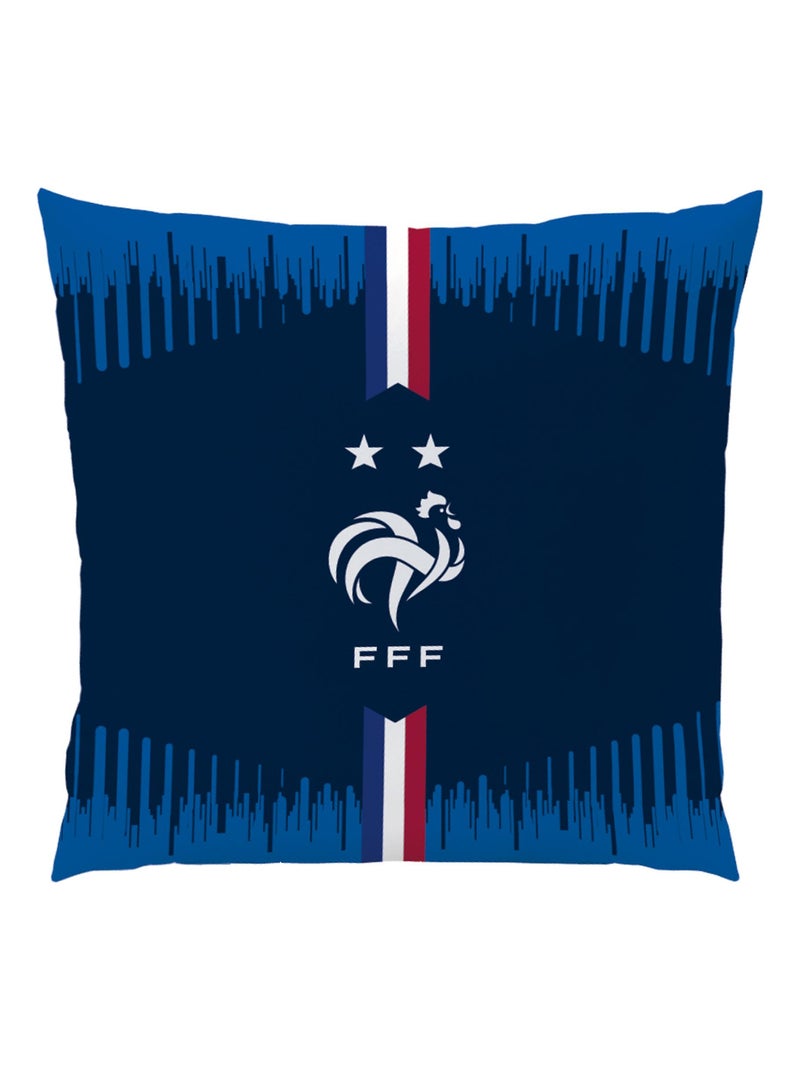 Coussin imprimé 100% polyester, FFF CHAMPIONS Bleu - Kiabi