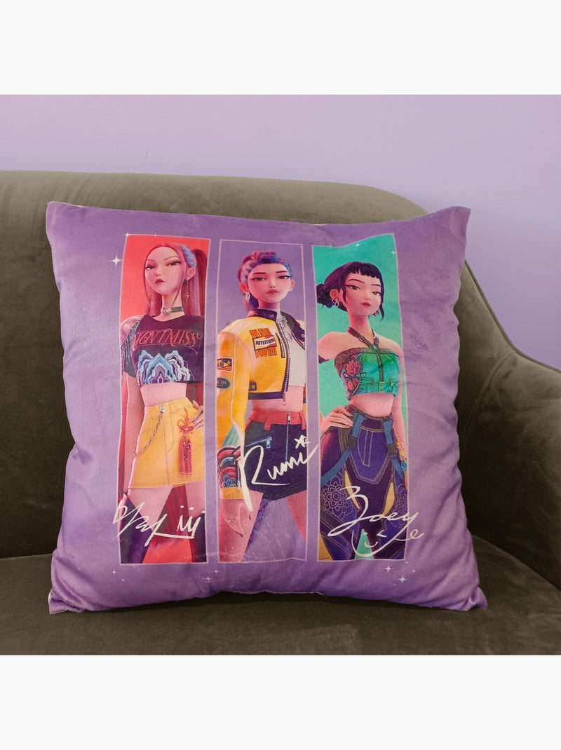 Coussin imprimé 100% polyester, KPOP DEMON HUNTERS TOUR Rose - Kiabi
