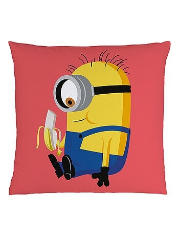 Coussin imprimé 100% polyester, LES MINIONS BANANA