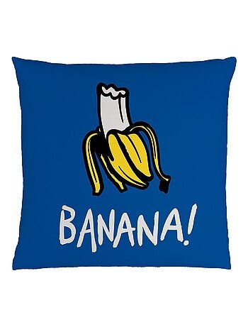 Coussin imprimé 100% polyester, LES MINIONS BANANA