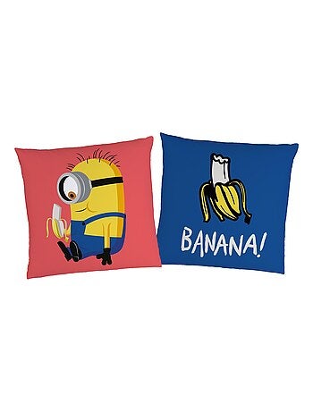 Coussin imprimé 100% polyester, LES MINIONS BANANA