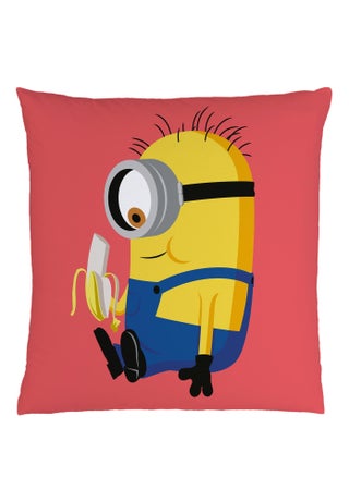 Coussin imprimé 100% polyester, LES MINIONS BANANA