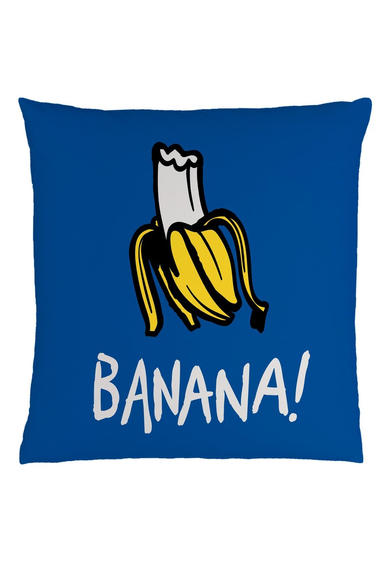 Coussin imprimé 100% polyester, LES MINIONS BANANA Jaune - Kiabi