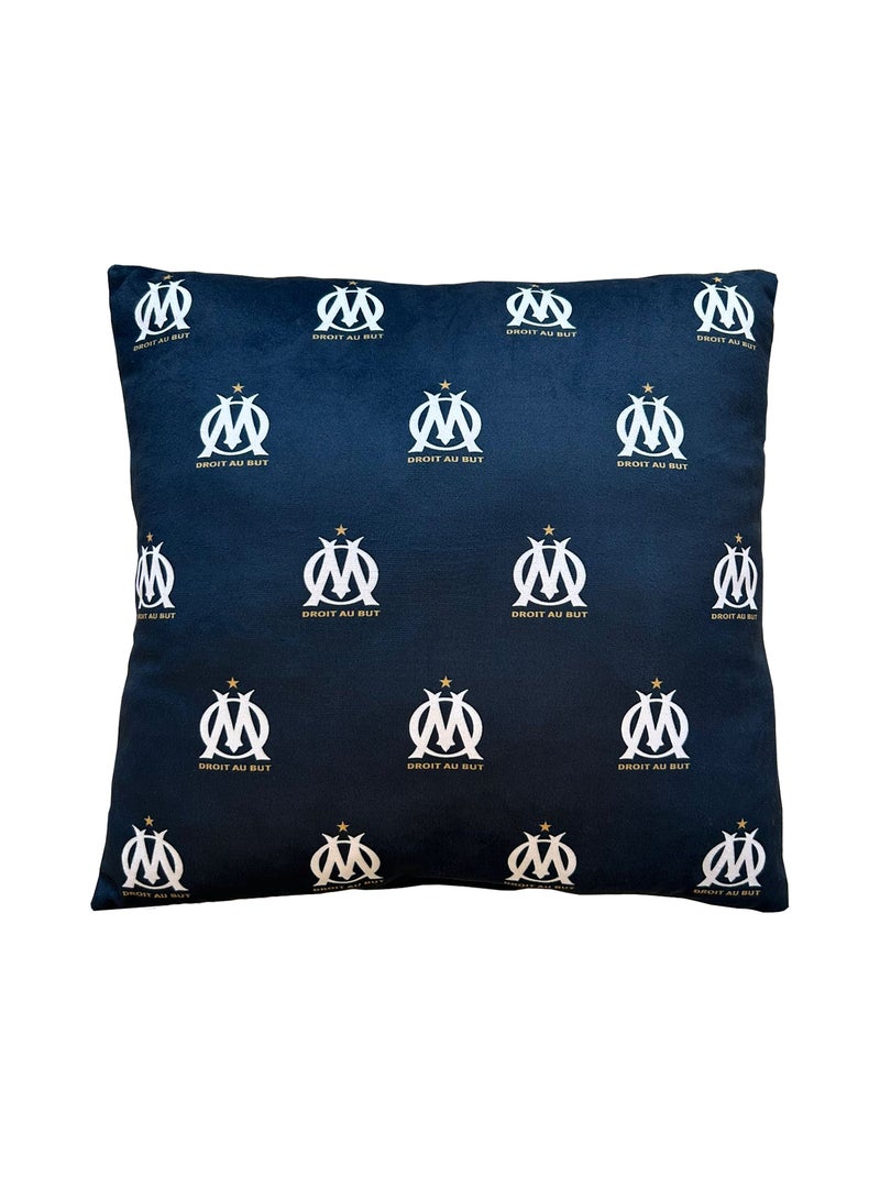 Coussin imprimé 100% polyester, OM VELBO Bleu - Kiabi