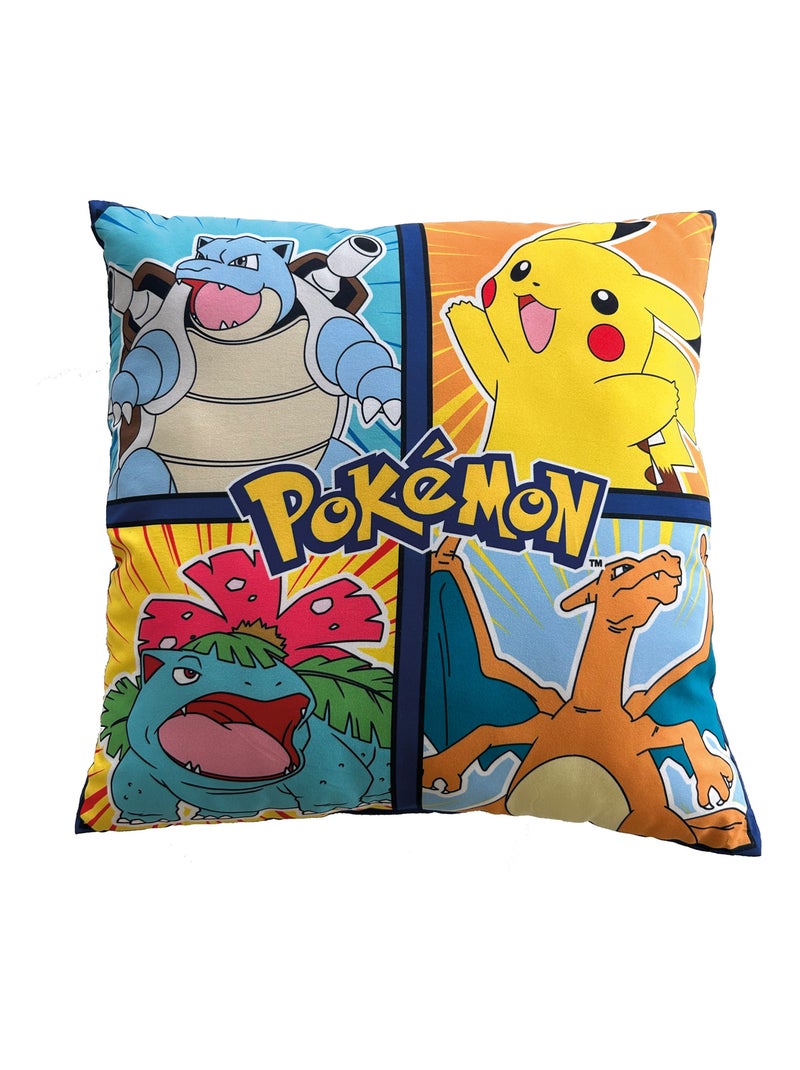 Coussin imprimé 100% Polyester, POKEMON FRIENDS Multicolore - Kiabi