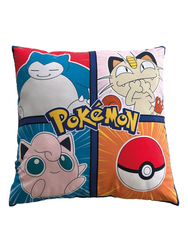 Coussin imprimé 100% Polyester, POKEMON FRIENDS Multicolore - Kiabi