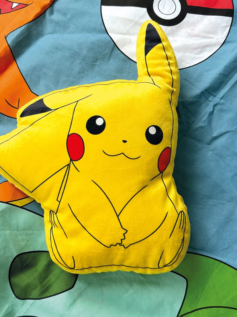 Coussin imprimé 100% Polyester, POKEMON PIKACHU Jaune - Kiabi