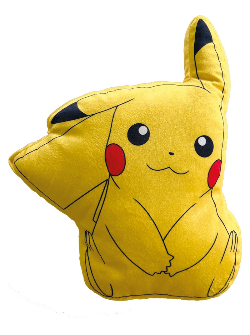 Coussin imprimé 100% Polyester, POKEMON PIKACHU Jaune - Kiabi