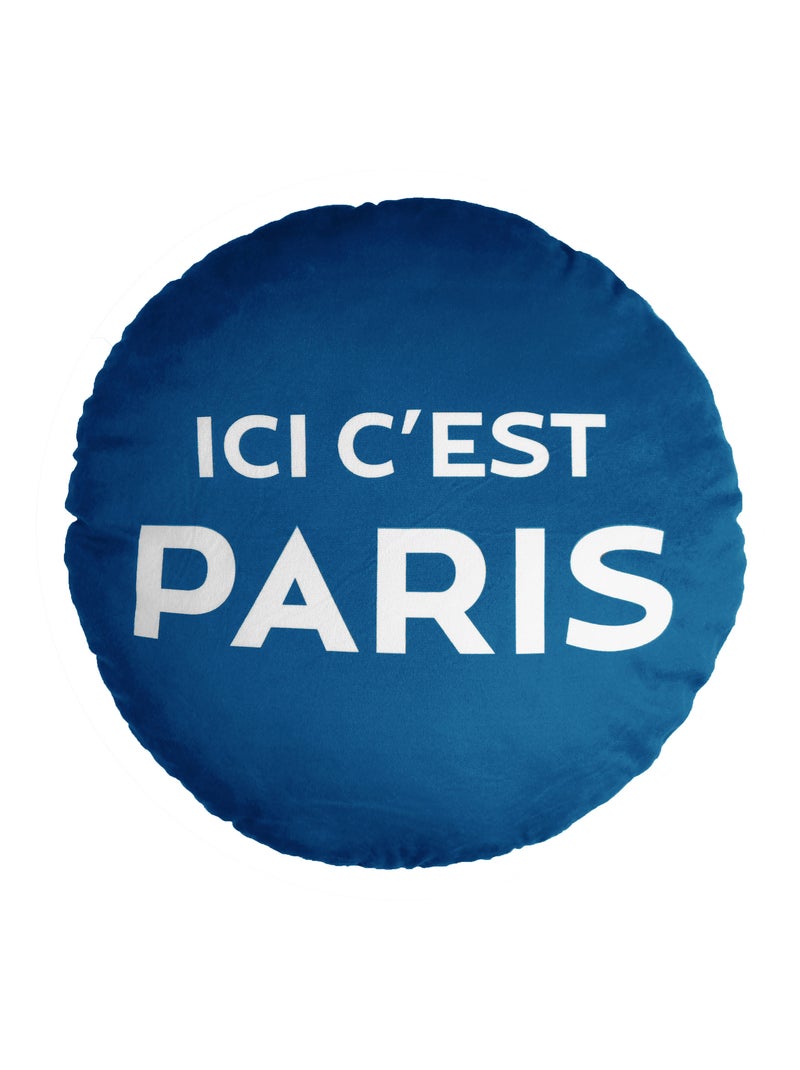 Coussin imprimé 100% polyester, PSG ÉQUIPE Bleu marine - Kiabi