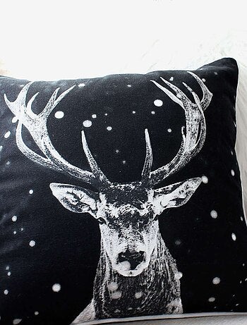 Coussin imprimé cerf Epicéa