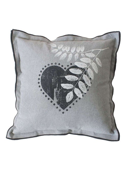 Coussin imprimé cœurs Epicéa - Kiabi