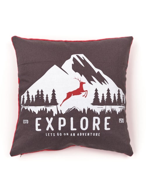 Coussin imprimé coton MOUNTAIN - Kiabi Coussin imprimé coton MOUNTAIN - Kiabi