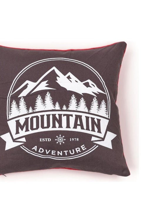 Coussin Imprimé coton MOUNTAIN - Kiabi