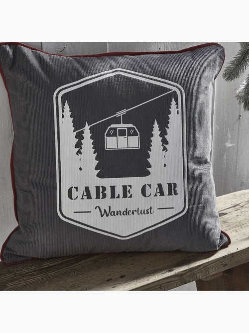 Coussin Imprimé coton MOUNTAIN - Kiabi