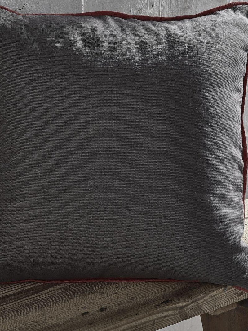 Coussin Imprimé coton MOUNTAIN Gris - Kiabi