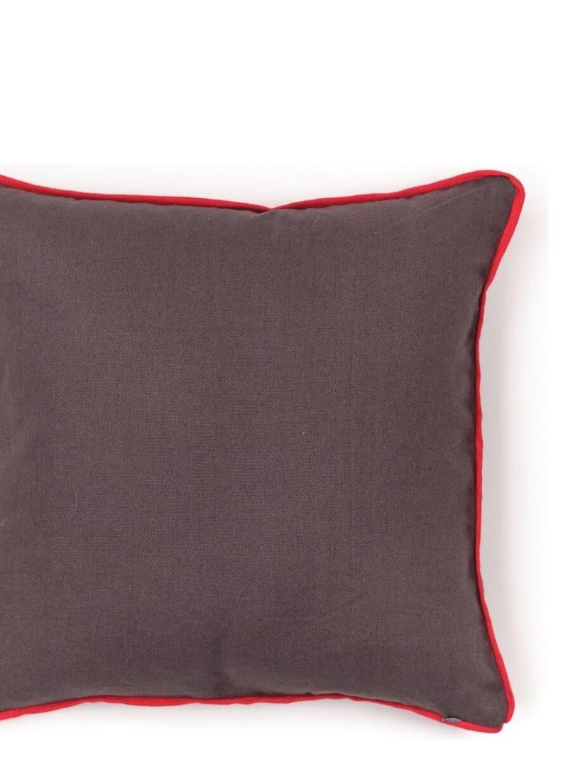 Coussin Imprimé coton MOUNTAIN Gris - Kiabi