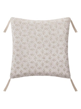 Coussin imprimé en lin