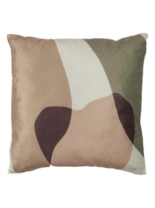 Coussin imprimé et sherpa collection LYDIE