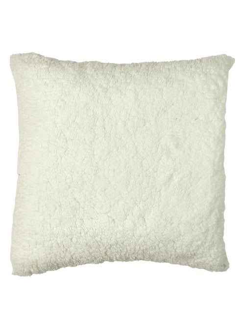 Coussin imprimé et sherpa collection LYDIE - Kiabi Coussin imprimé et sherpa collection LYDIE - Kiabi